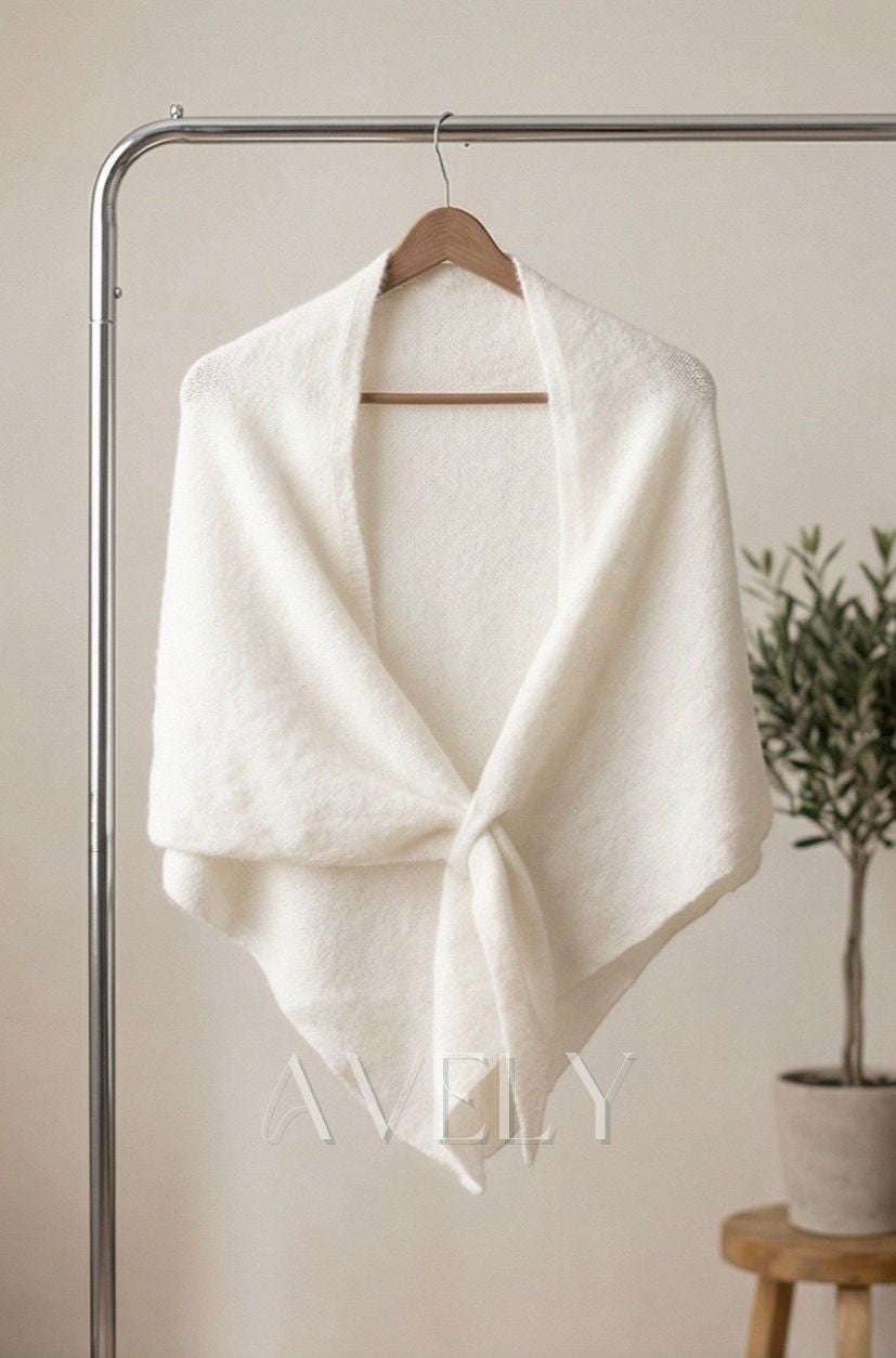 AVELY SHAWL - WHITE
